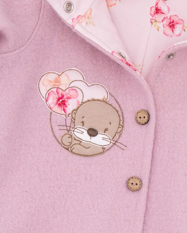 Otter Herzluftballons Button