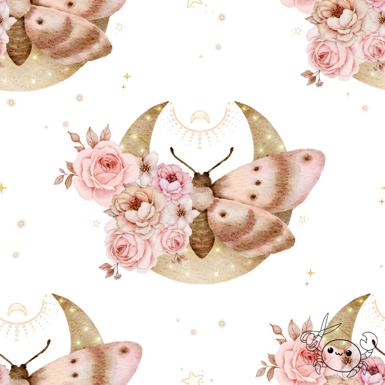 Blumen-Motte - Stoff